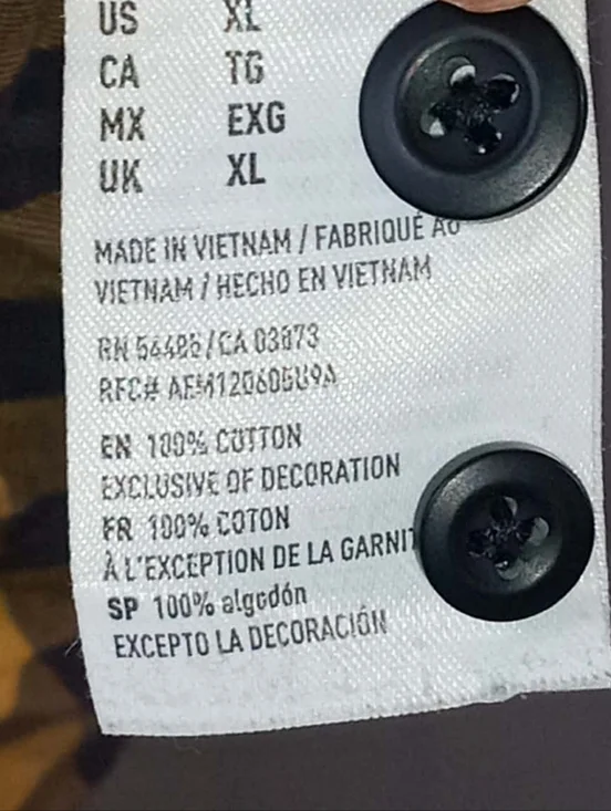 XL Classic Fit American Eagle Cabincore Yellow Black Plaid Shirt Soft Preppy Y2K - Picture 6 of 10